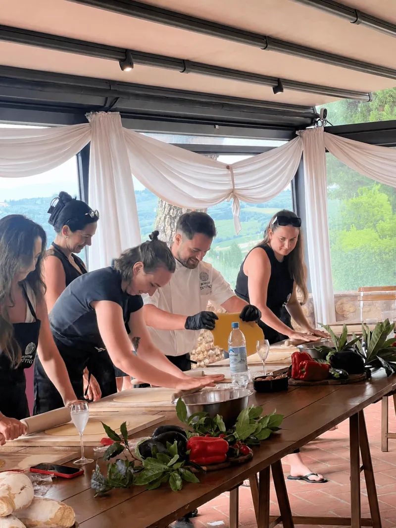 The Chef’s Table, hands-on pasta-making class in our Florence kitchen